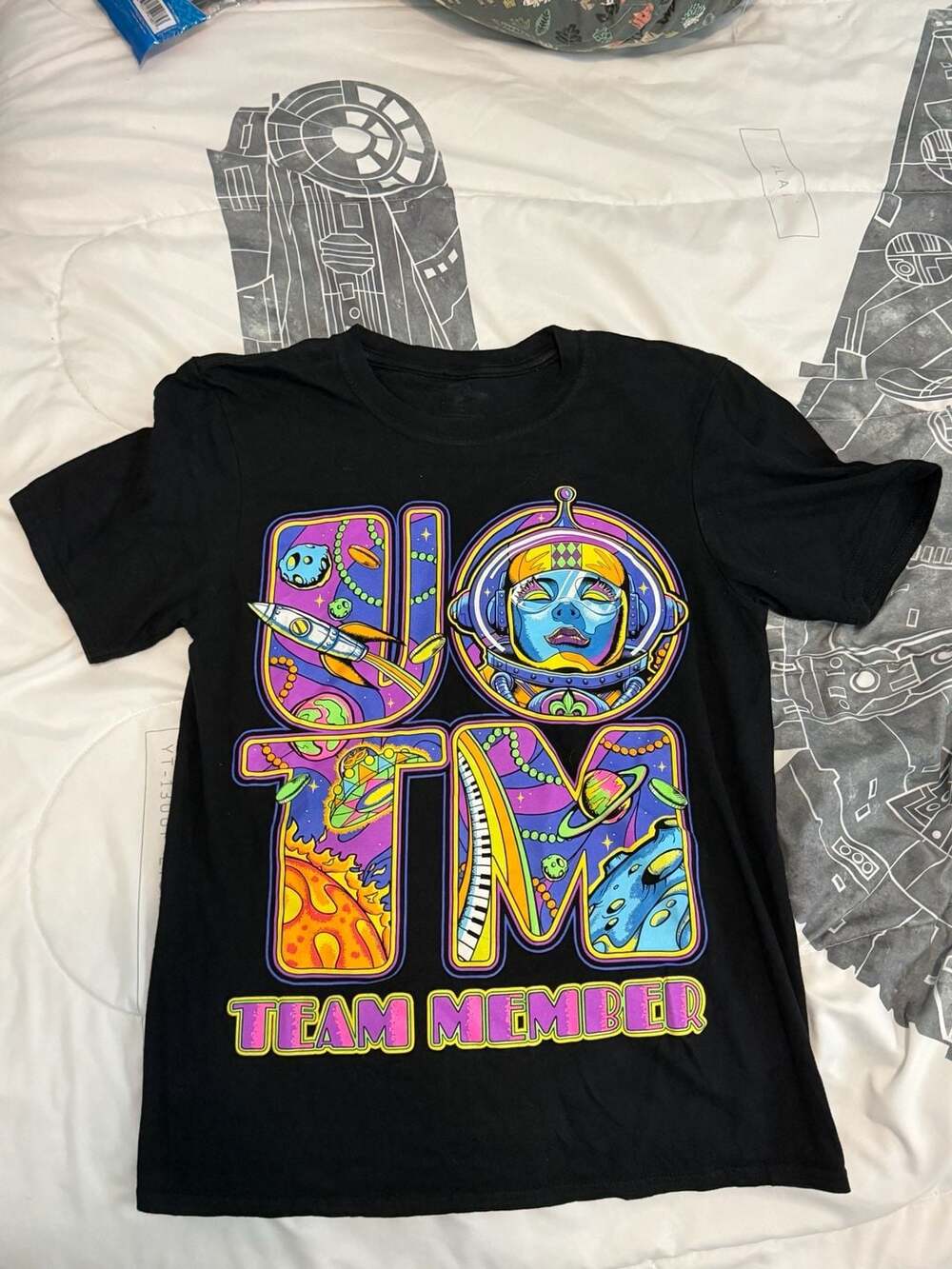 Universal Studios Florida UOTM Team Member Space Mardi Gras T-Shirt